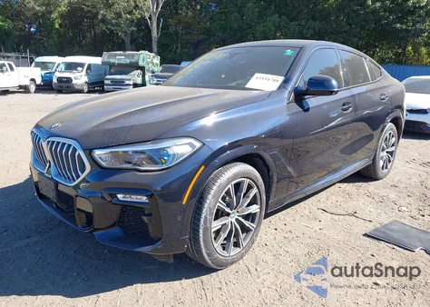 2021 BMW X6 xDrive40I z USA, uszkodzony, nr VIN 5UXCY6C0XM9G02539